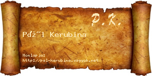 Pál Kerubina névjegykártya